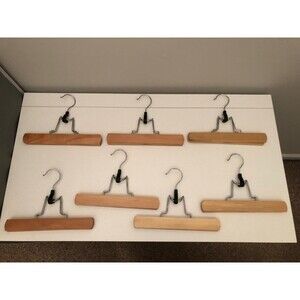 Vintage Wooden Hangers 7 pieces - 9 inches in length
